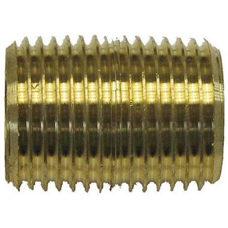 Allpoints Brass  Nipple 1/2" X Close 263106